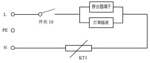 一种灯具插头剩余电压测量转接盒的制作方法