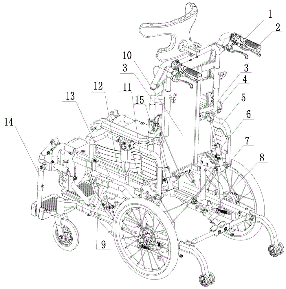 坐姿可调节轮椅的制作方法