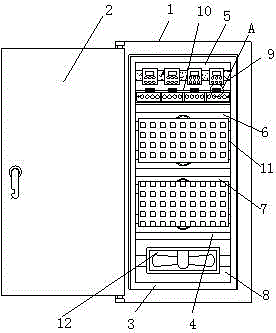 一种控制柜用内置式安装架的制作方法