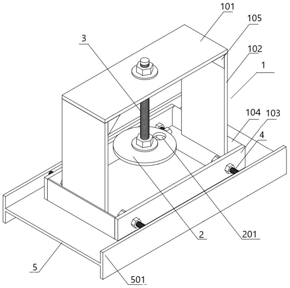 型钢气割圆孔定位器的制作方法
