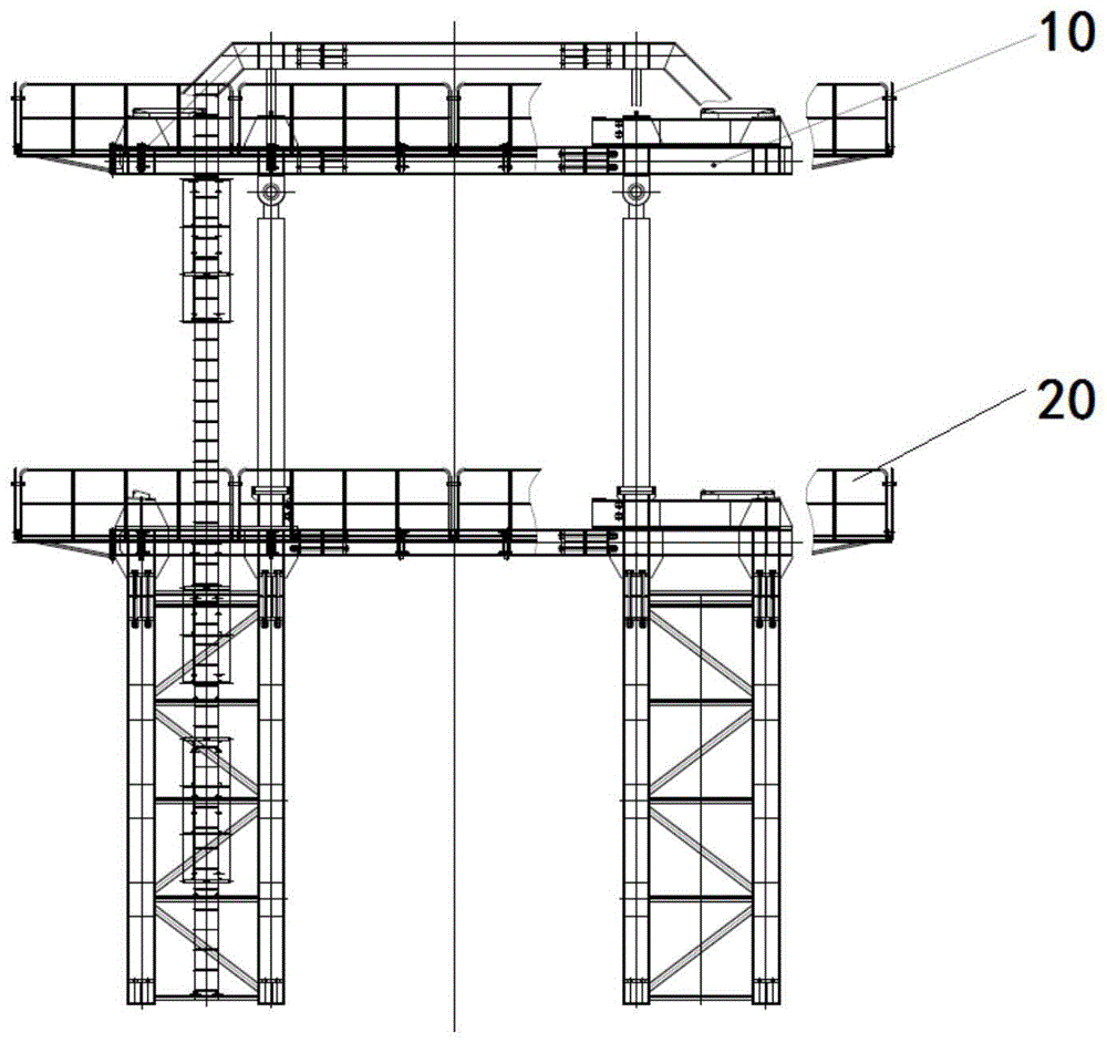一种用于超大吨位自动化顶升的双立柱式套架结构的制作方法