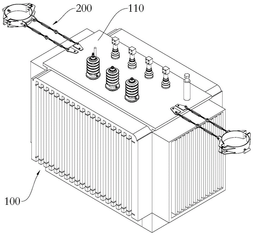 一种油浸变压器的辅助固定结构的制作方法