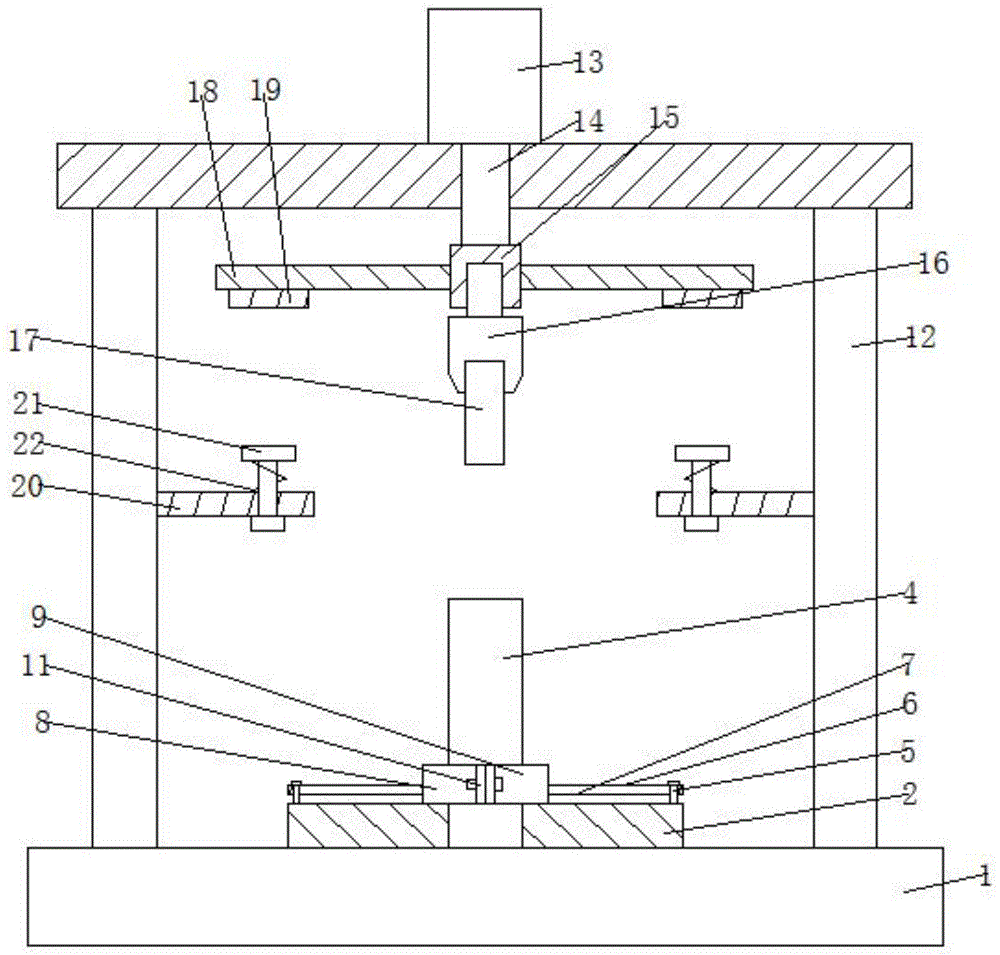 一种六角螺栓的冲压模具的制作方法