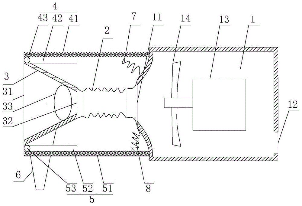 高层建筑通风结构的制作方法