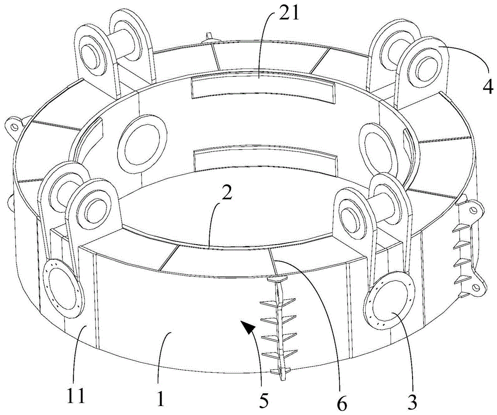 双筒型环梁的制造方法与流程