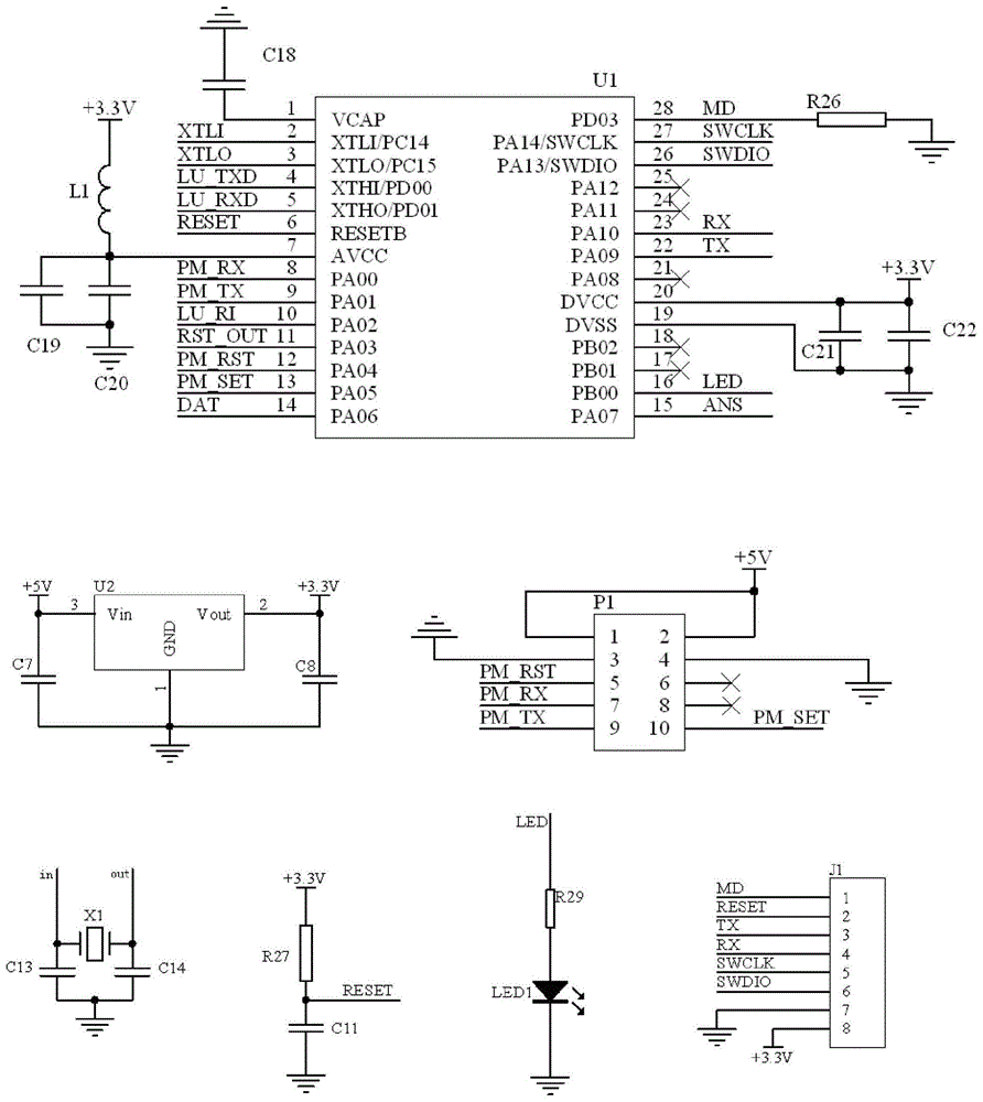 一种点型吸气式感烟火灾探测器电路的制作方法