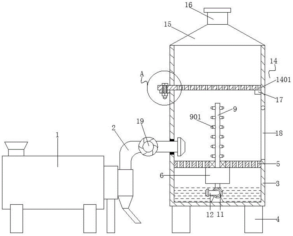 一种球磨机的除尘装置的制作方法