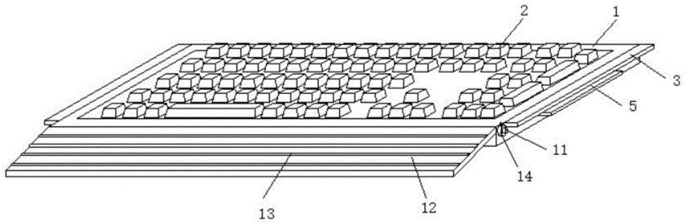 一种计算机用滑动键盘的制作方法