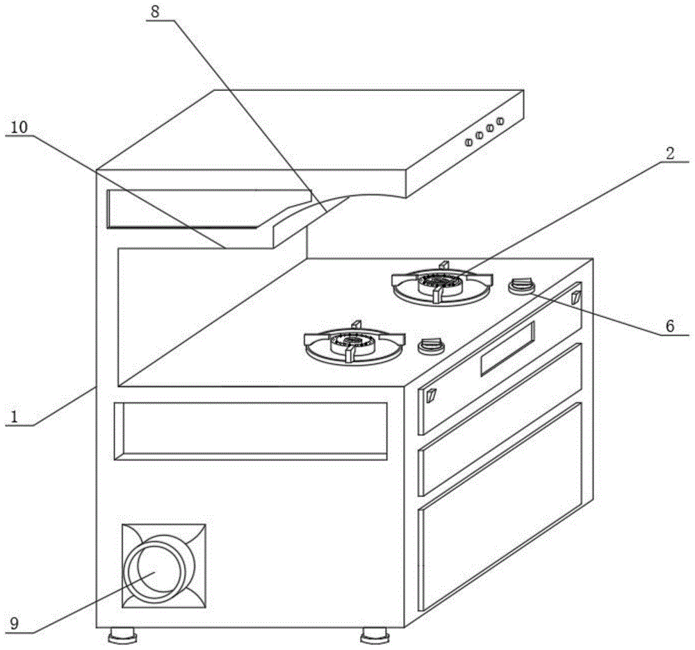 一种风随火动集成灶的制作方法