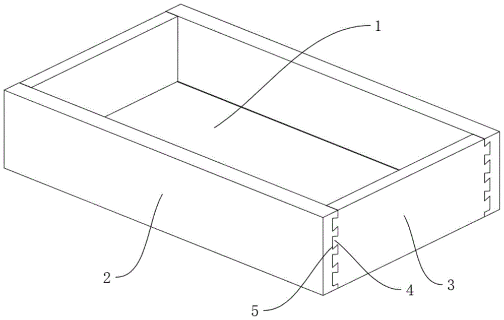 一种榫卯结构的抽屉的制作方法