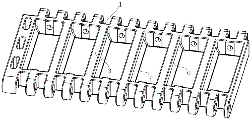 一种具有齿轮穿孔的传输带组合模块的制作方法