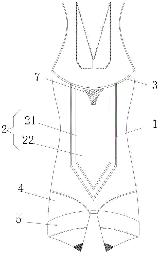 一种塑形美体丰胸翘臀的束身衣的制作方法