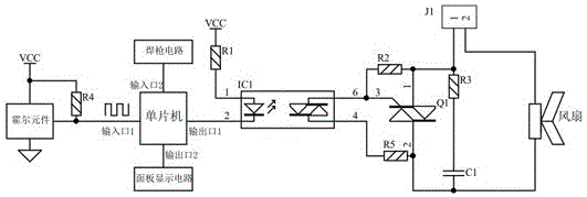 一种基于单片机的逆变焊机智能风扇控制电路的制作方法