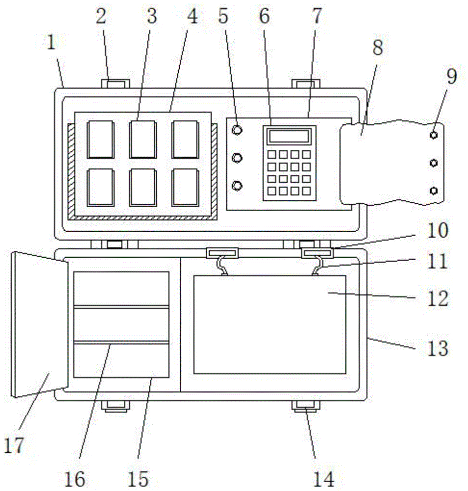 一种新型工程造价预算工具箱的制作方法