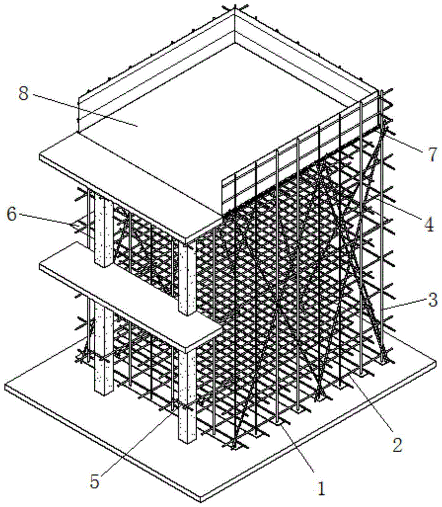 一种厂房建筑专用落地式卸料平台的制作方法