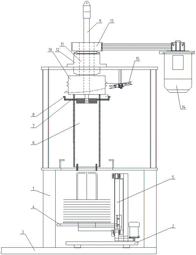 一种倒立式收线机的制作方法