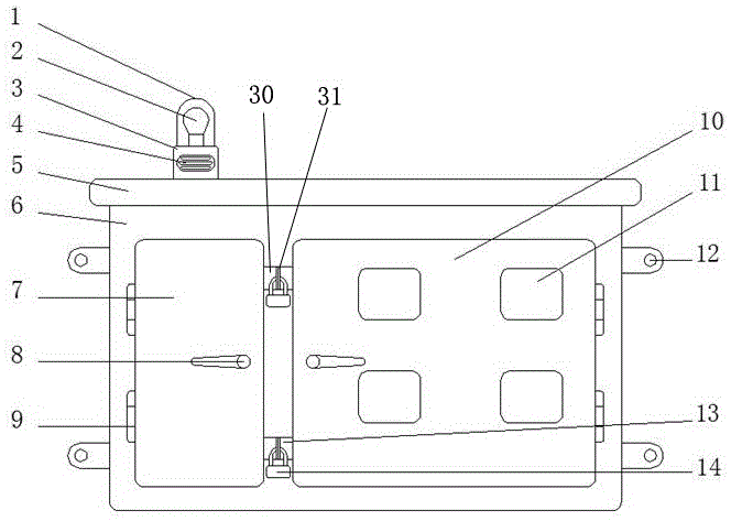 一种防盗电电表箱的制作方法