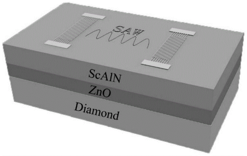 一种ScAlN SAW谐振器的制备方法与流程