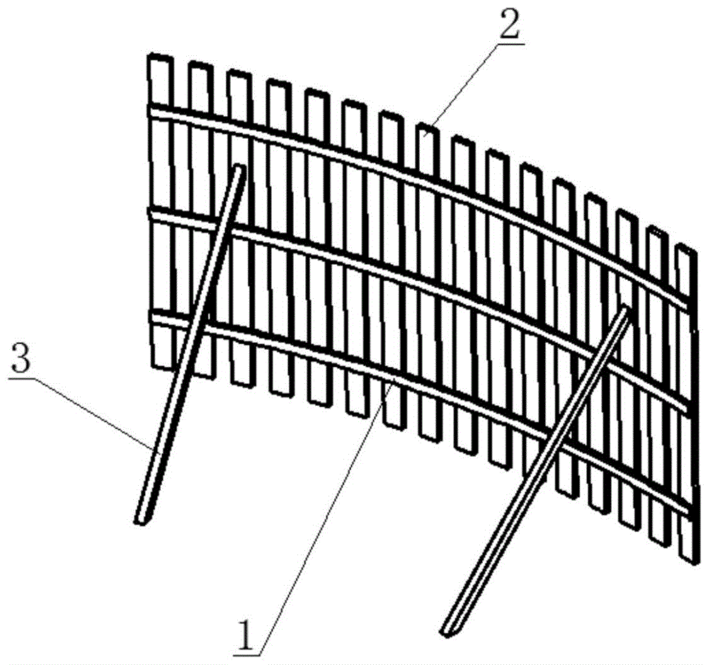 一种圆形水池墙体模板的制作方法