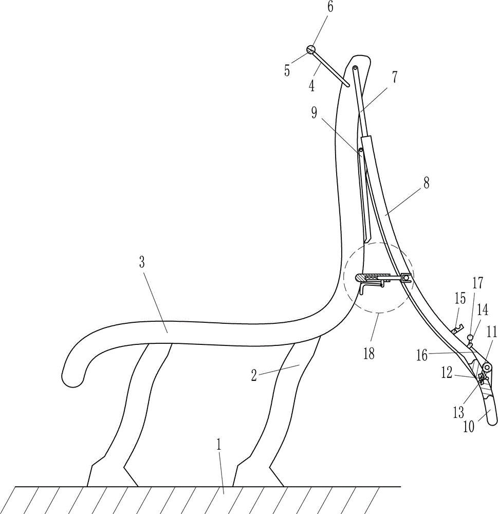 一种园林遮雨式椅子的制作方法