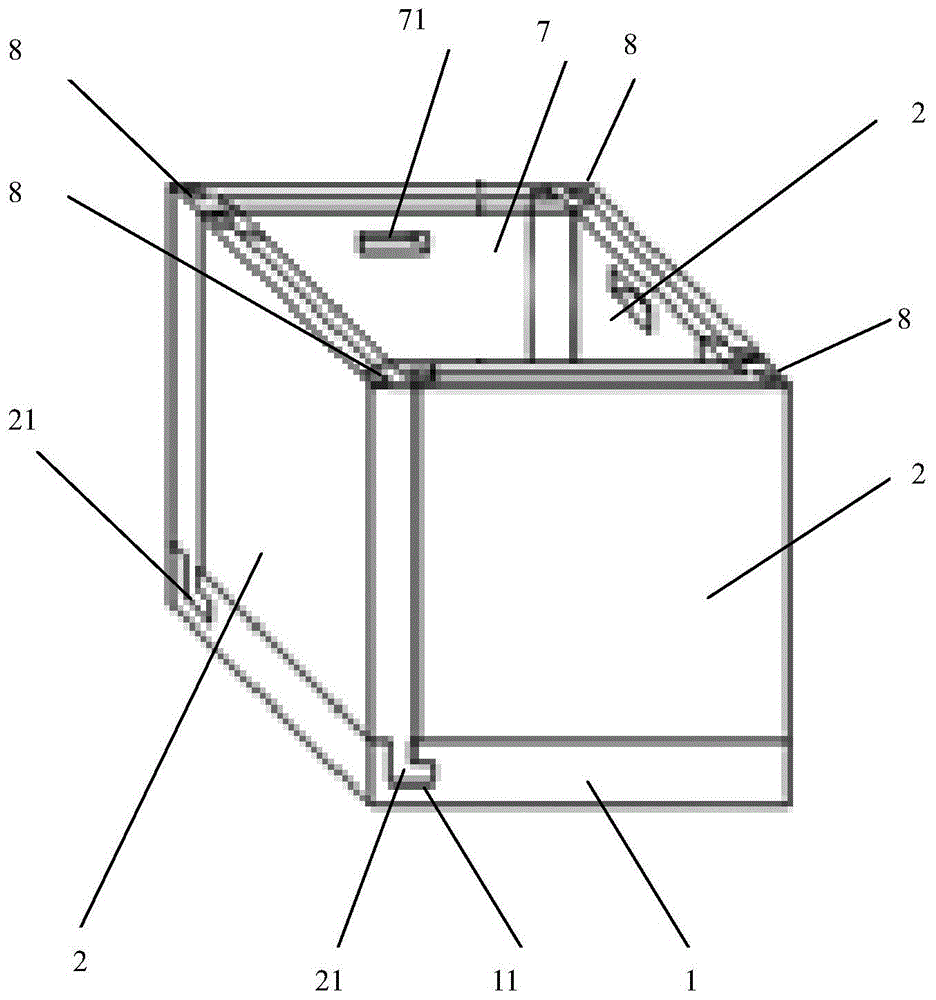 一种可拆卸式磁性榫卯连接蓄冷箱的制作方法