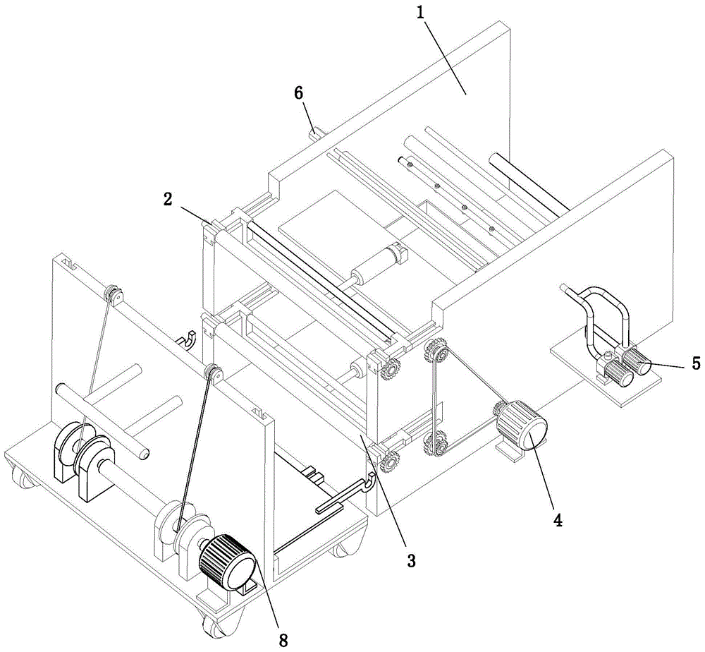 一种双层进给式塑料卷材吸塑成型机的制作方法