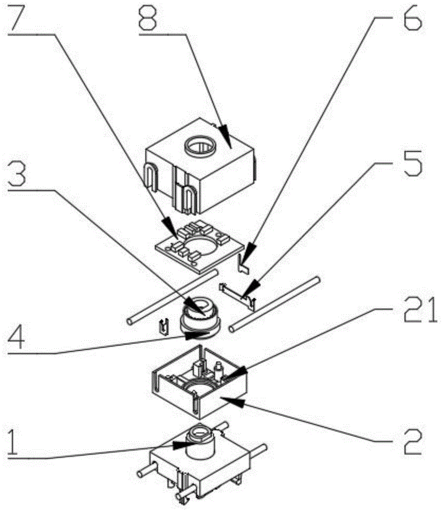 一种带灯显示的线束开关结构的制作方法