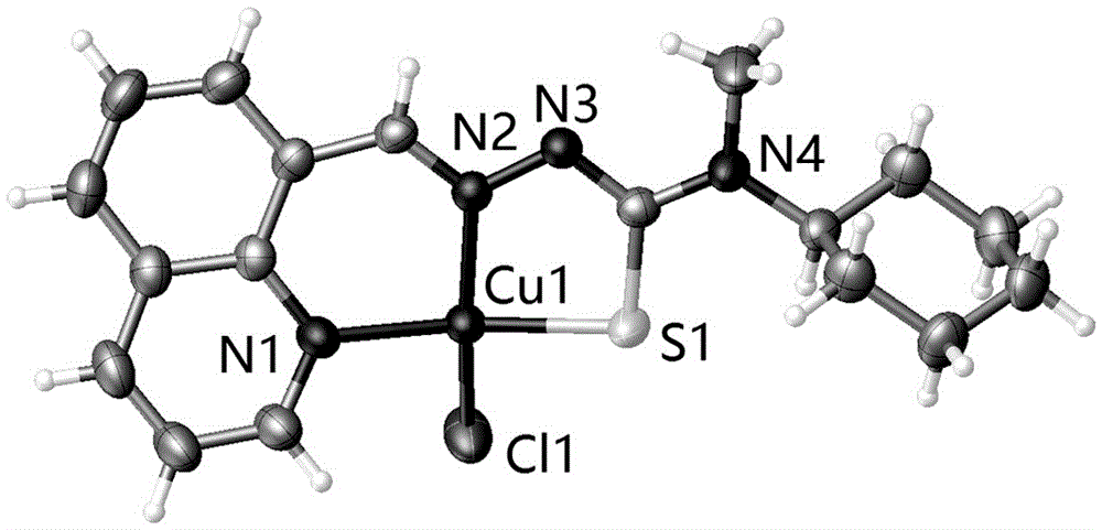 一种喹啉甲醛缩氨基硫脲配体和其铜配合物以及其合成方法及应用与流程