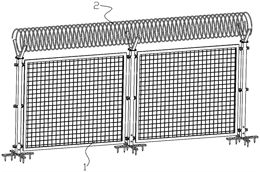 一种防攀爬建筑围栏的制作方法