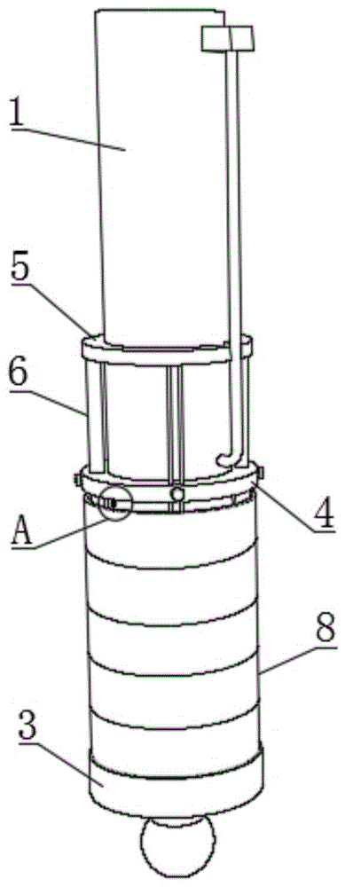 一种垂直油缸机械锁止结构的制作方法