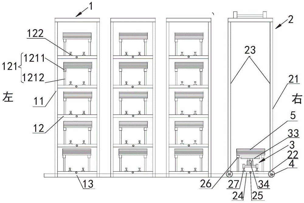 陶瓷大板裸砖立体存放装置的制作方法