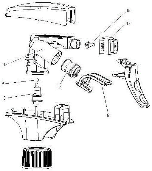 一种真枪喷油的分水头的制作方法