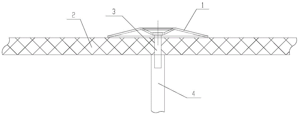 风道软质板表面的紧固连接结构的制作方法