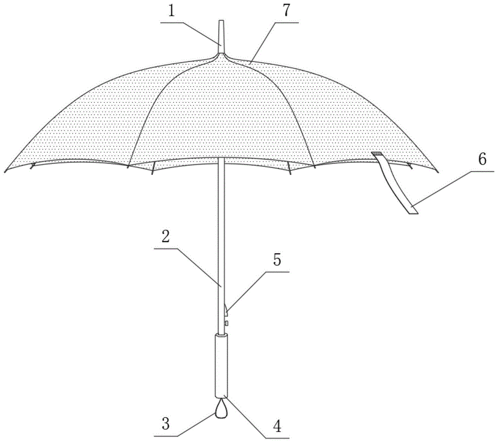 一种新型具有反光作用的雨伞的制作方法