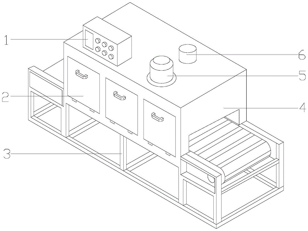 一种悬浮式纸盒生产用隧道循环式烘干设备的制作方法