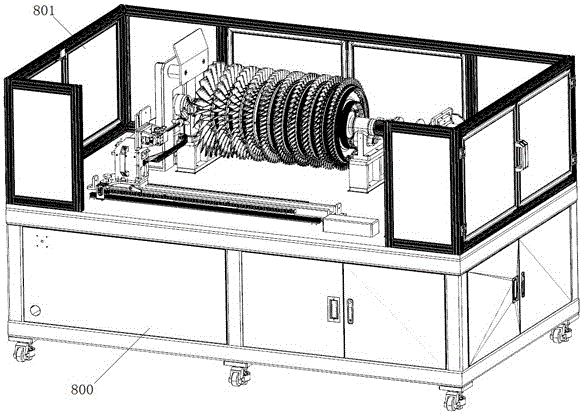 一种压气机叶片榫头端面与轮盘端面凸凹量检测装置及方法与流程