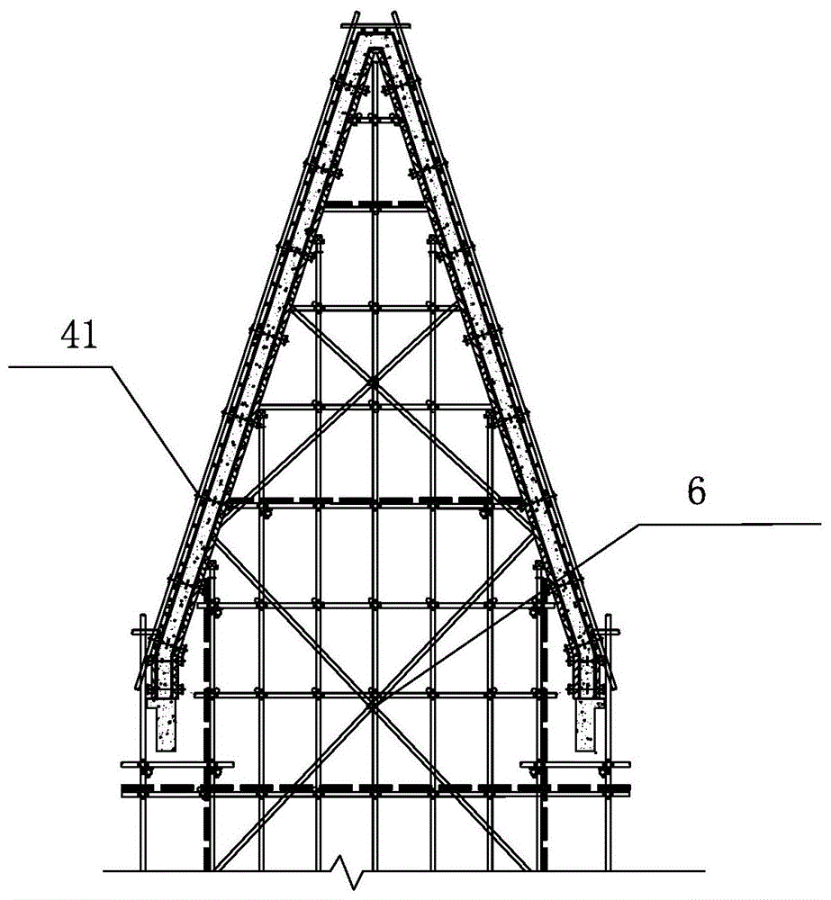塔楼混凝土结构尖屋顶模板体系的制作方法
