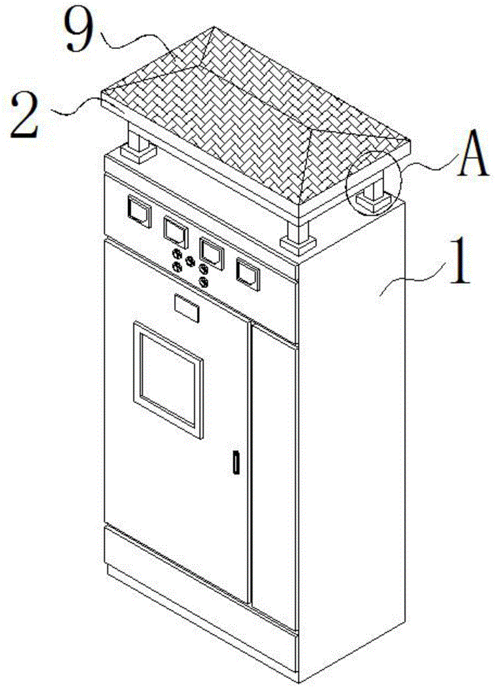 低压电柜用防高空坠物装置的制作方法