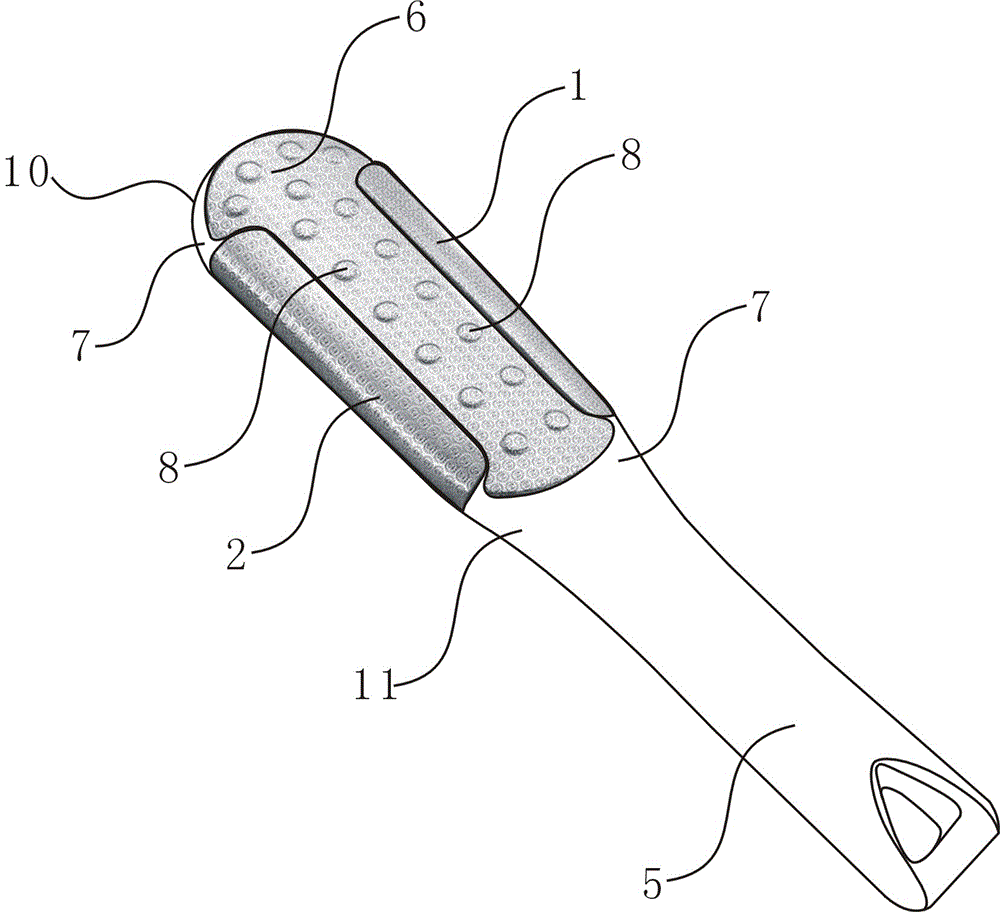 一种多功能死皮刷的制作方法
