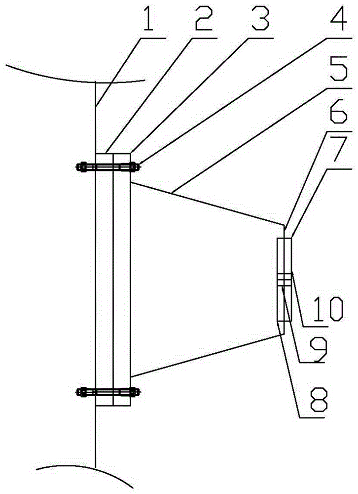 欧冶炉的风口试压盲板结构的制作方法