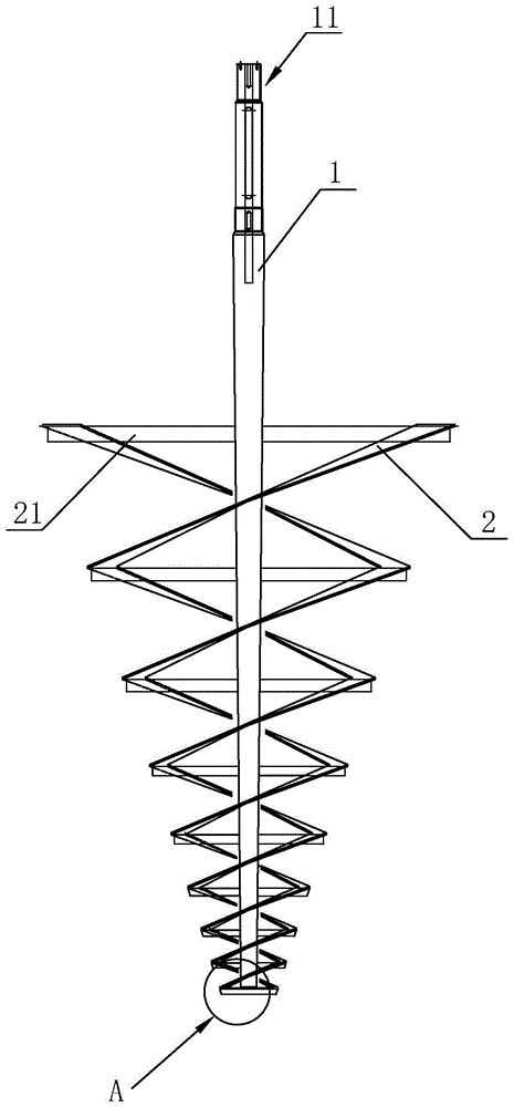 一种螺旋带状桨叶及搅拌器的制作方法