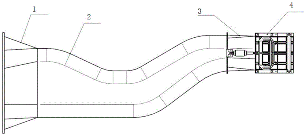 一种s弯二元收敛喷管调节机构的制作方法
