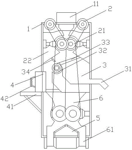 具有分类隔层的化工材料粉碎机的制作方法