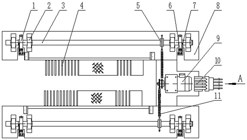 一种多机多板梳齿式立体车库升降系统总成的制作方法