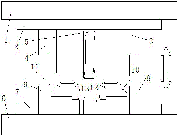 一种用于对产品进行内折的模具的制作方法