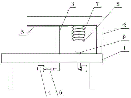 一种纸板自旋转的纸板立切机的制作方法