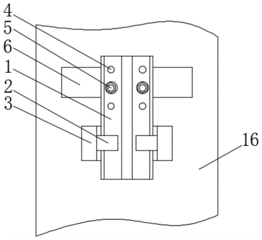 一种电梯导轨调节固定装置的制作方法