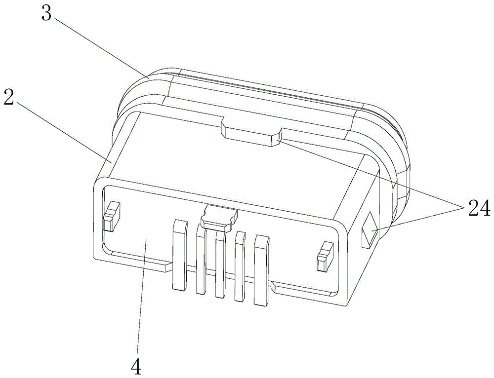 直立式防水MICRO-USB连接器的制作方法