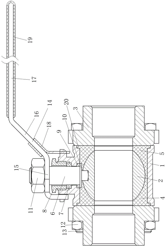 全包球阀的制作方法