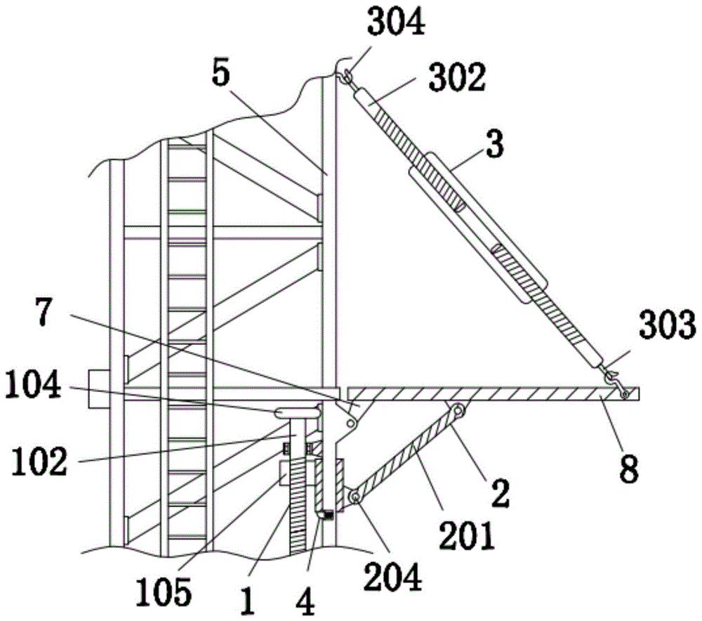 一种塔式起重机标准节引进平台装置的制作方法
